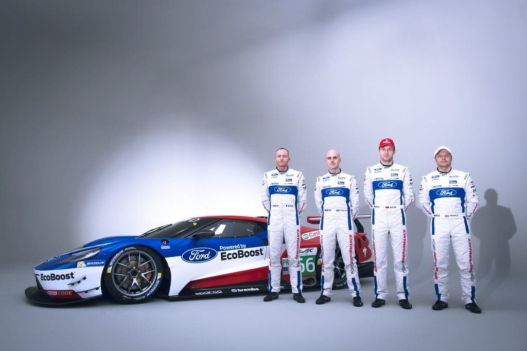 Olivier Pla, Marino Franchitti, Stefan Mücke og Andy Priaulx
(Foto: Ford Motor Company)